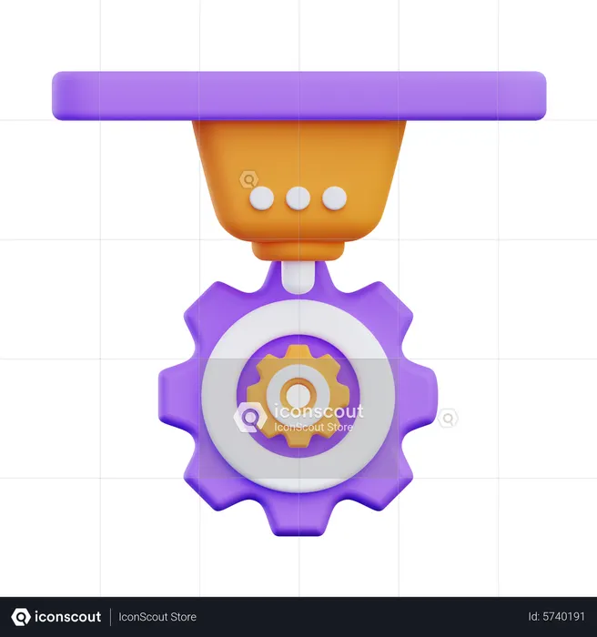 Engineering Parts  3D Icon