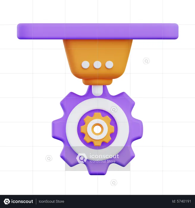 Engineering Parts  3D Icon
