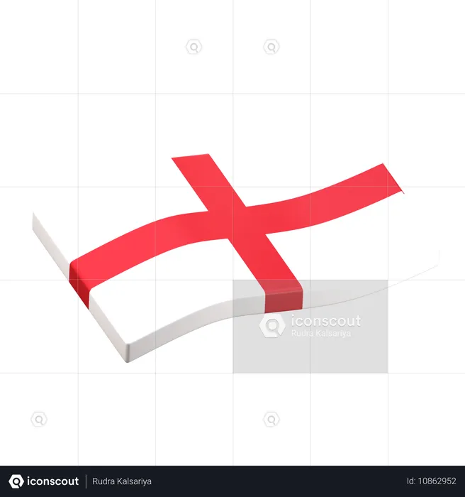 England Flag 3D Icon