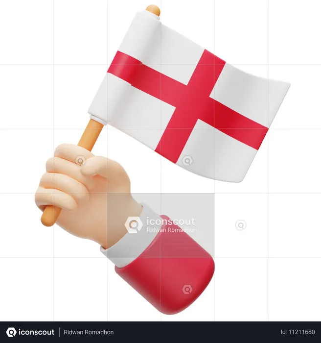 England Flag Flag 3D Icon