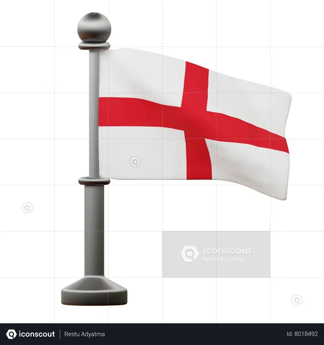 England Flag Flag 3D Icon