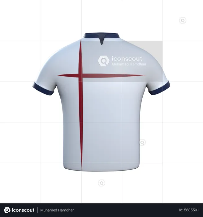 England Shirt  3D Icon