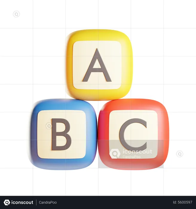 English Alphabet  3D Icon