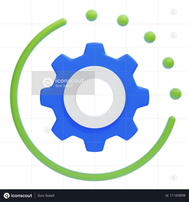 Engranaje  3D Icon