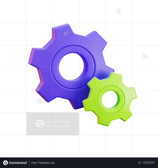 Engranaje  3D Icon