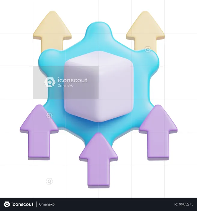 Equipamento preditivo  3D Icon