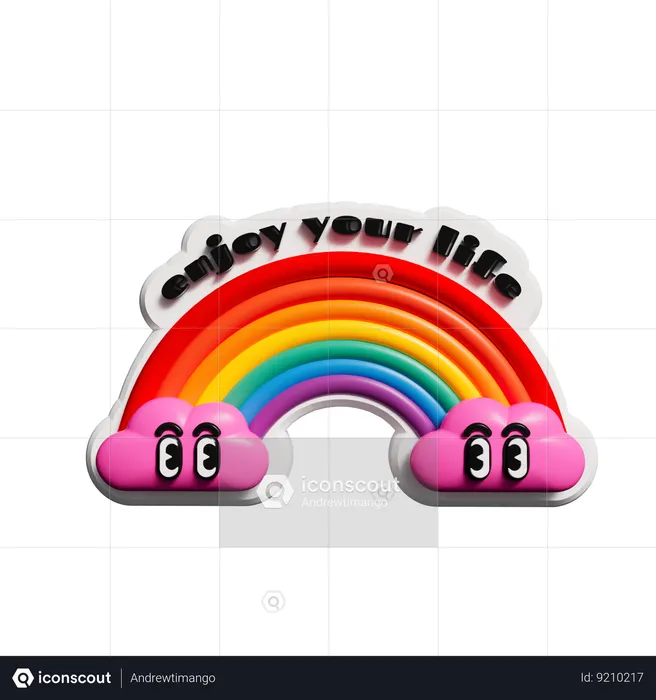 Enjoy Your Life Sticker  3D Sticker