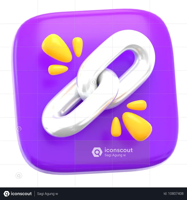 Enlace  3D Icon