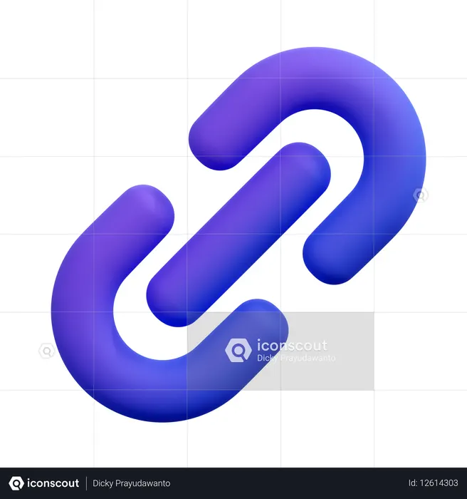 Enlace  3D Icon