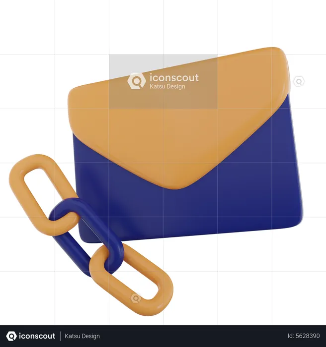 Enlace de correo  3D Icon