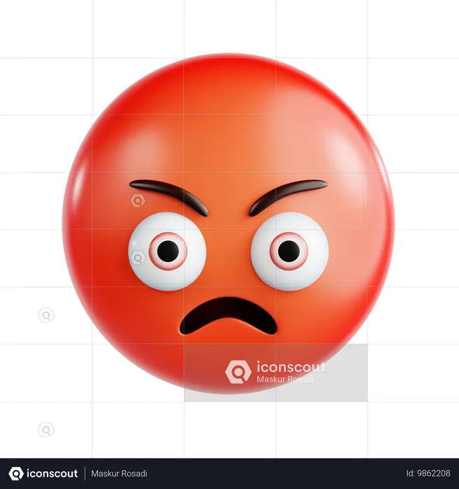 Emoji enojado Emoji 3D Icon