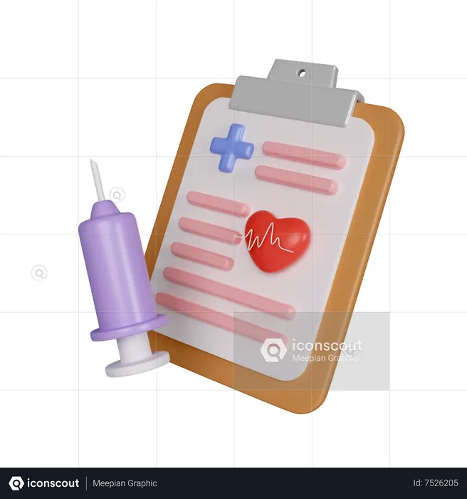 Enquête médicale  3D Icon