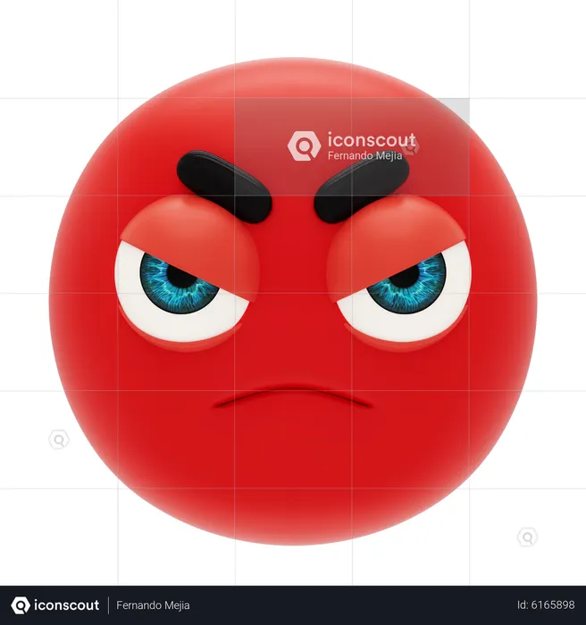 Enraged Emoji Emoji 3D Icon