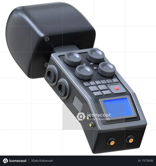 Enregistreur audio extérieur  3D Icon