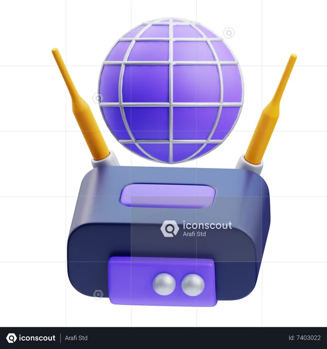 Router de wifi  3D Icon