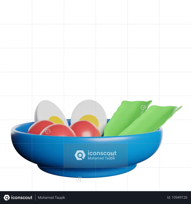 Ensalada  3D Icon