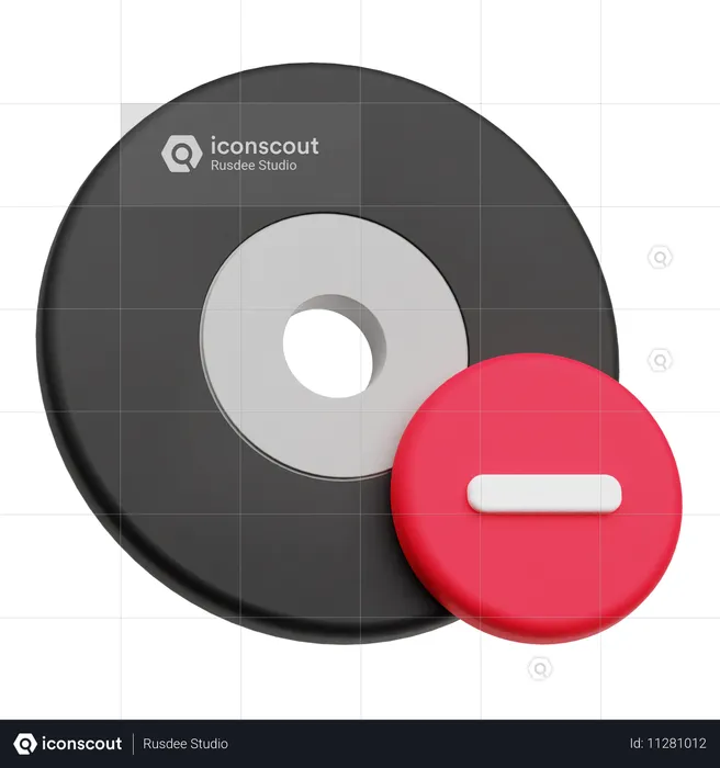 CD entfernen  3D Icon