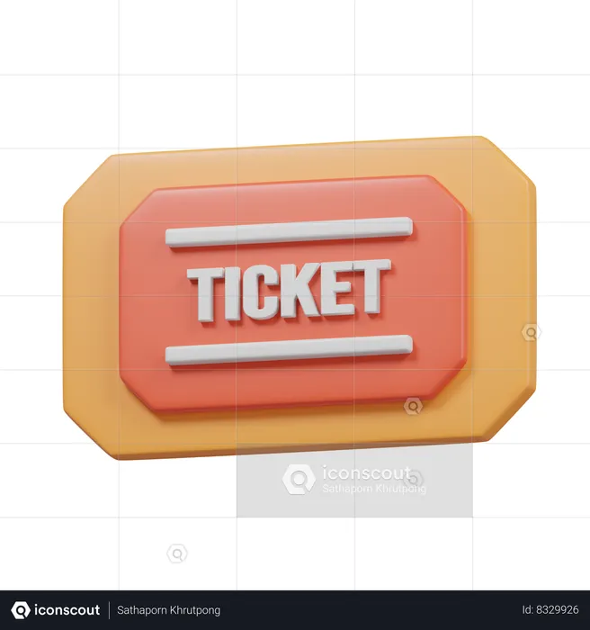 Entrada de cine  3D Icon