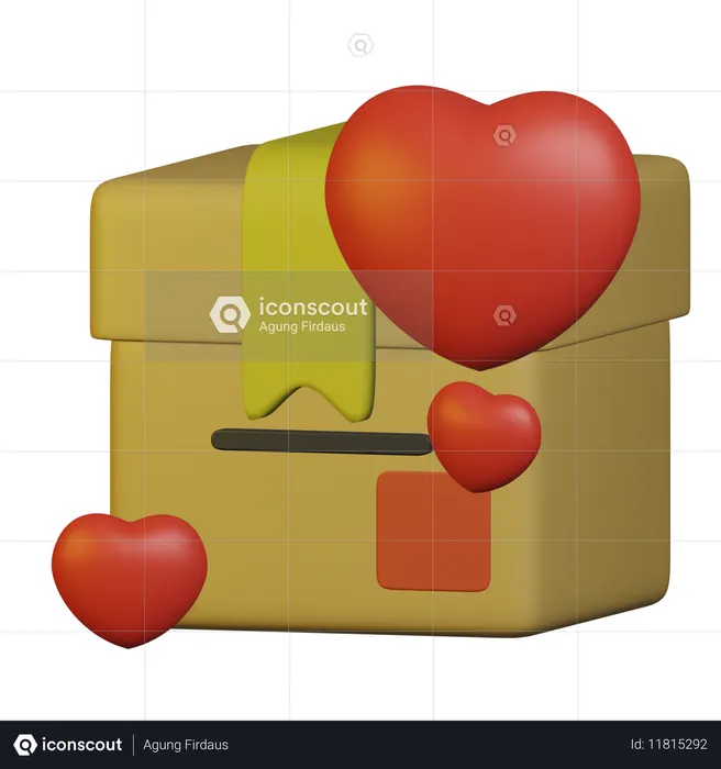 Entrega de amor  3D Icon