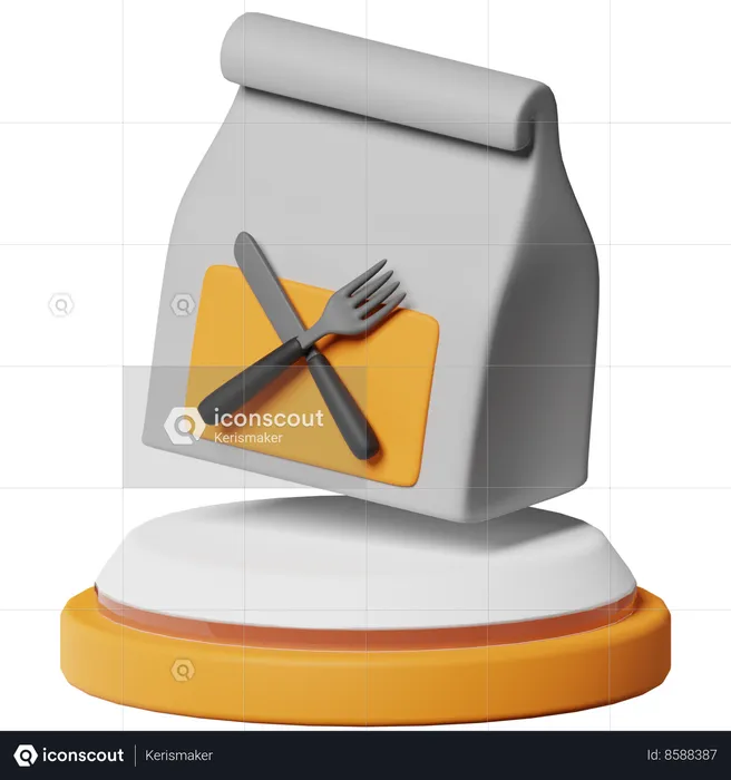 Entrega de comida  3D Icon