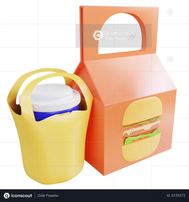 Entrega de comida  3D Icon