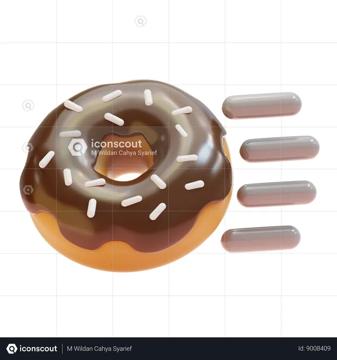 Entrega de donas  3D Icon