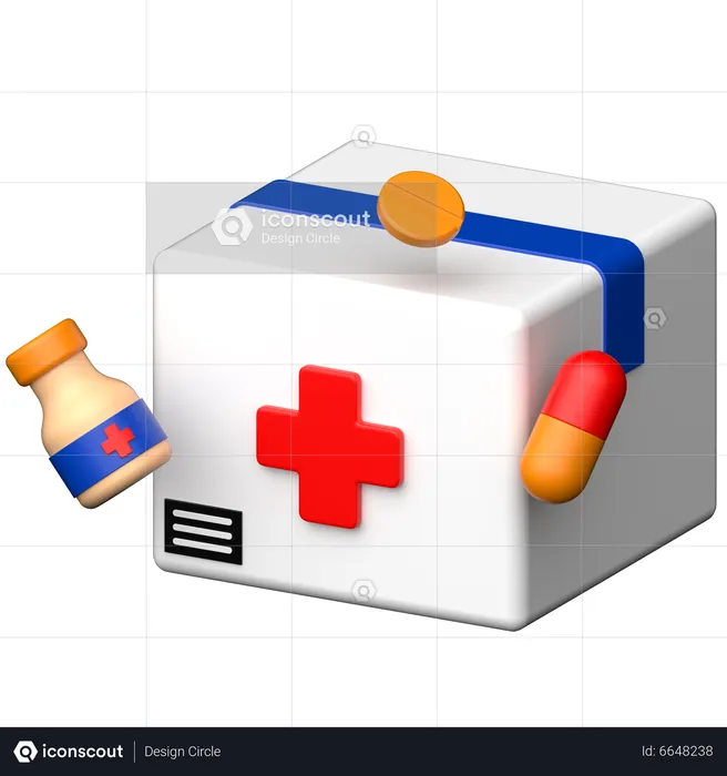 Entrega de medicamentos  3D Icon
