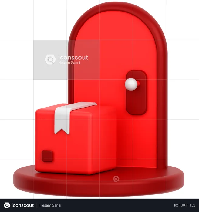 Entrega na porta  3D Icon