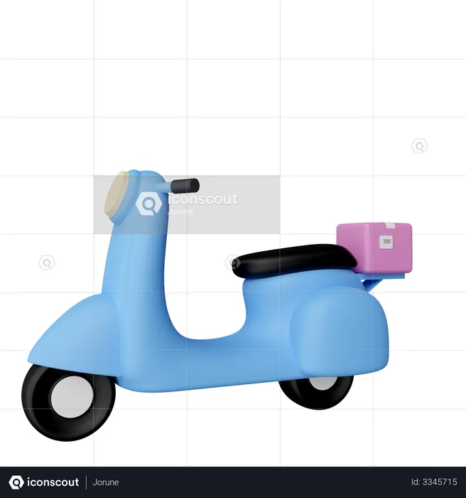 Scooter de entrega  3D Illustration