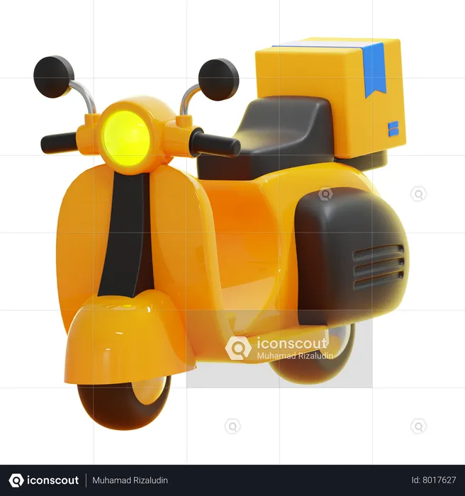 Scooter de entrega  3D Icon