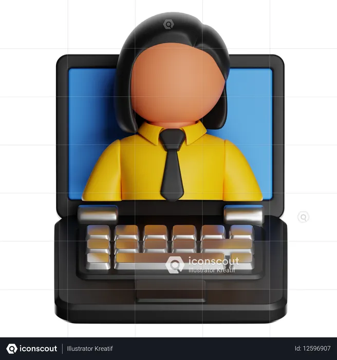 Entrenador en línea  3D Icon