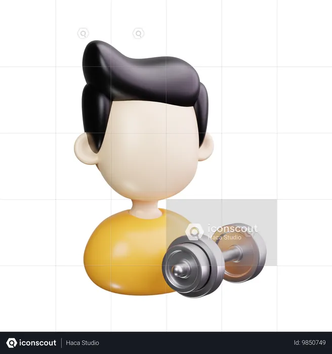 Entrenador  3D Icon