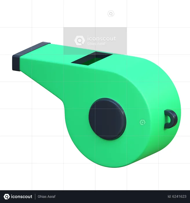 Silbato del entrenador  3D Icon