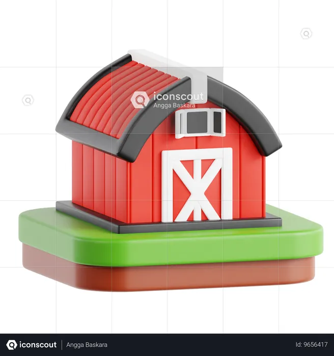 Entrepôt de matériel agricole  3D Icon