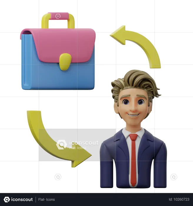 D'entreprise à consommateur  3D Icon