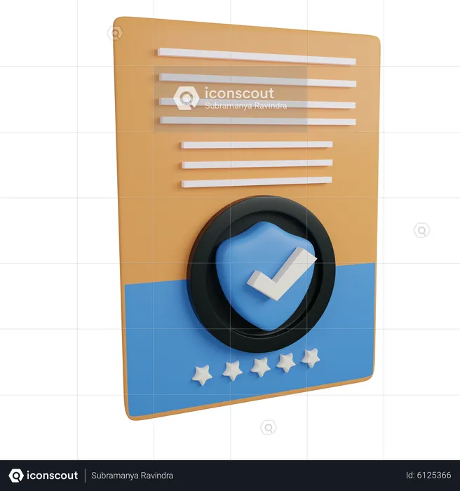 Assurance entreprise  3D Icon