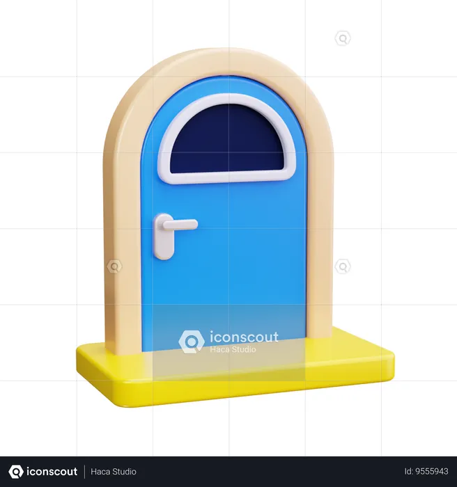 Entry Door  3D Icon