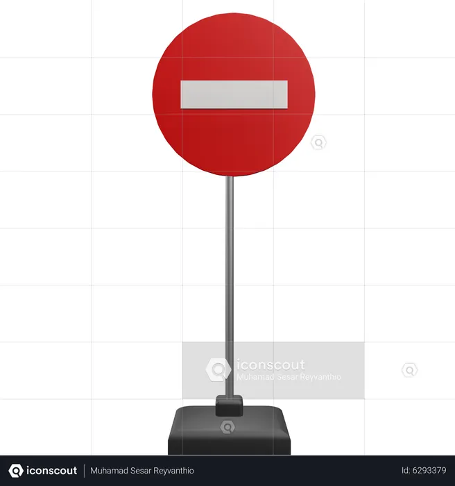 Entry Prohibited  3D Icon