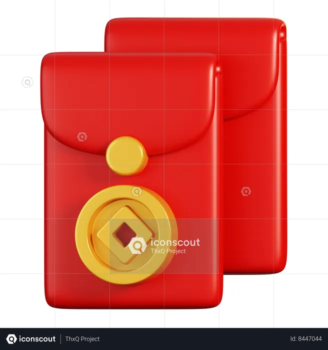 Envelope Chinês  3D Icon