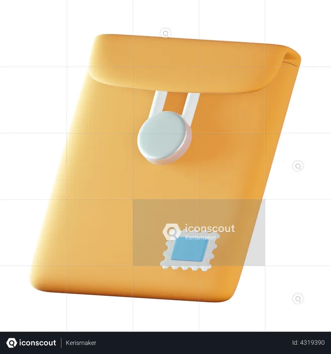 Envelope Document  3D Icon
