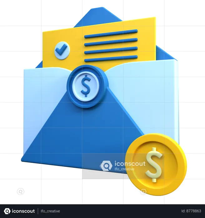 Enveloppe  3D Icon