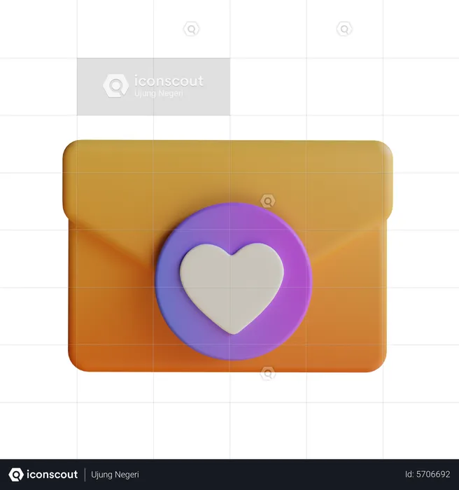 Enveloppe  3D Icon