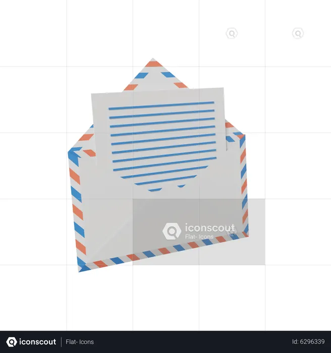 Enveloppe  3D Illustration