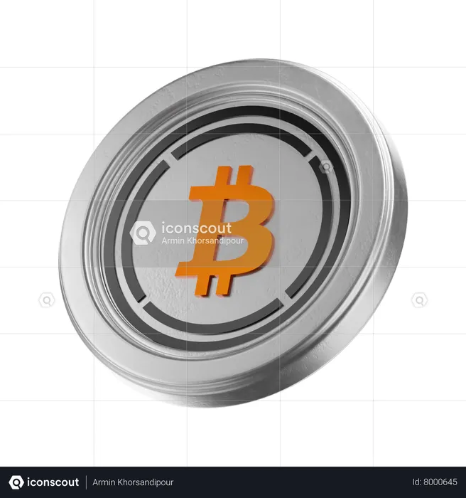 Bitcoin enveloppé  3D Icon