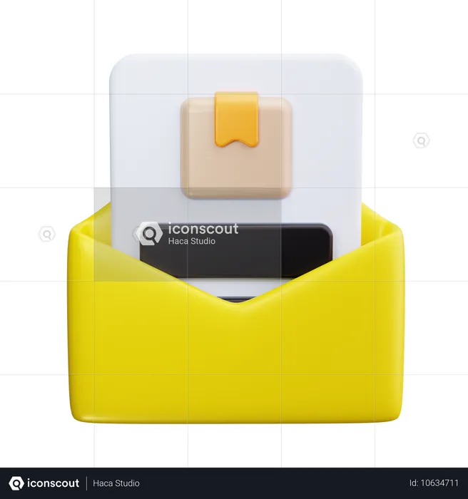 Enveloppe de courrier  3D Icon