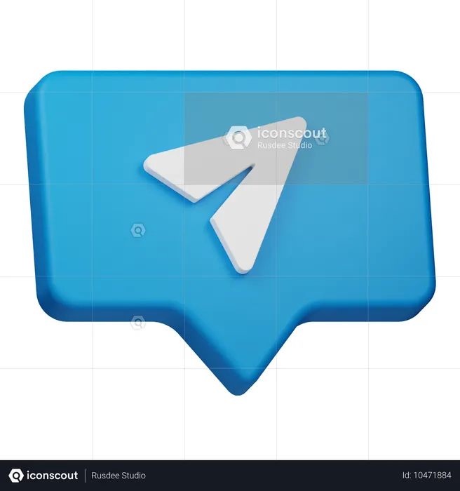 Enviar chat  3D Icon