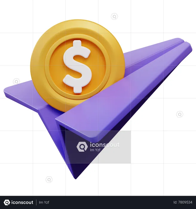 Enviar dinheiro  3D Icon