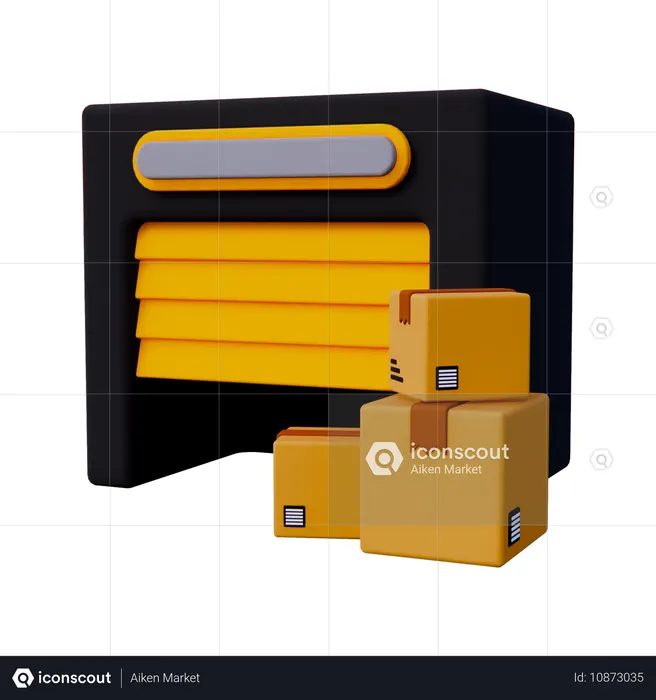 Armazém de expedição  3D Icon
