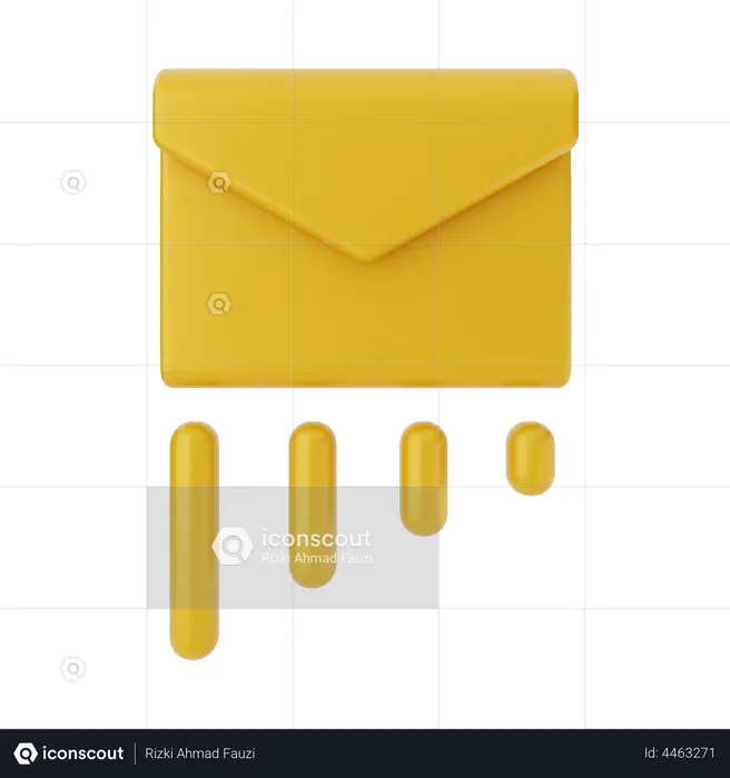 Envio de mensagem  3D Icon