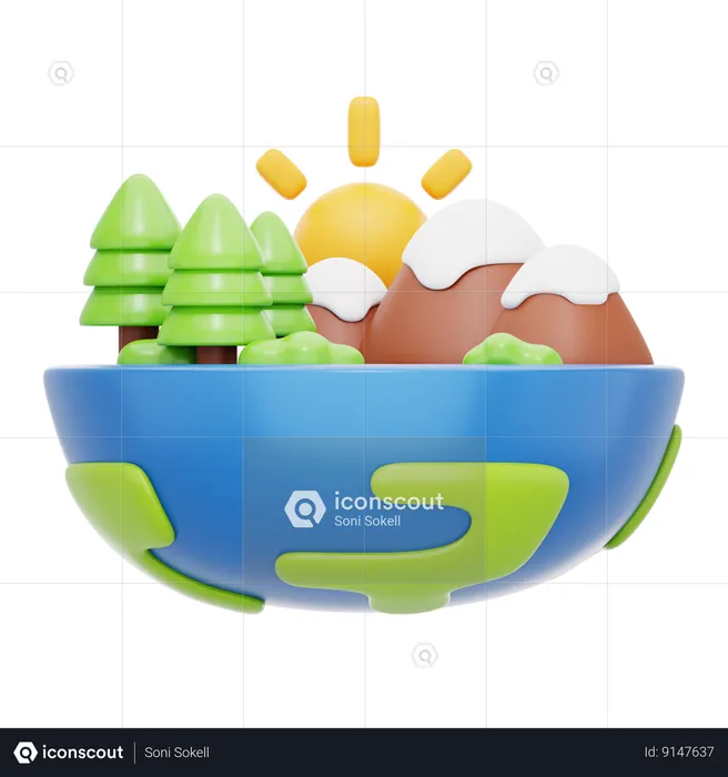 Environnemental  3D Icon